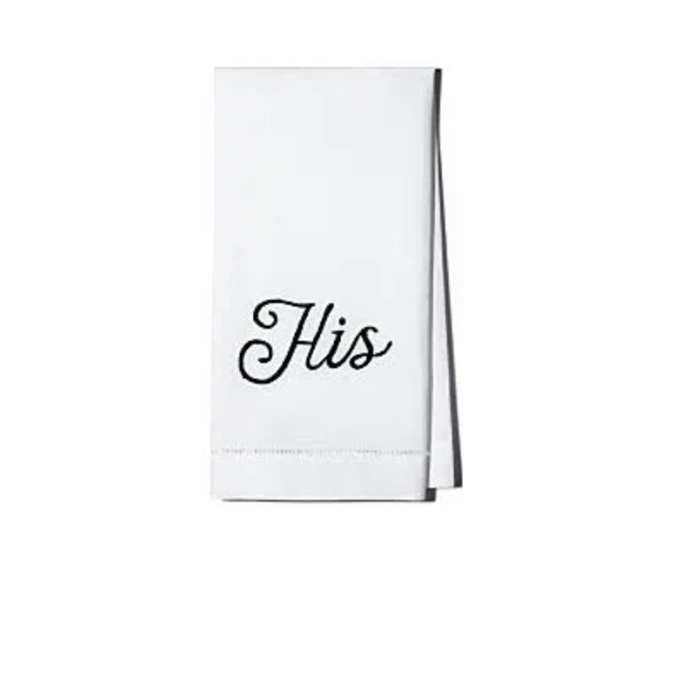 Henry Handwork ‘HIS’ embroidered towel NWT